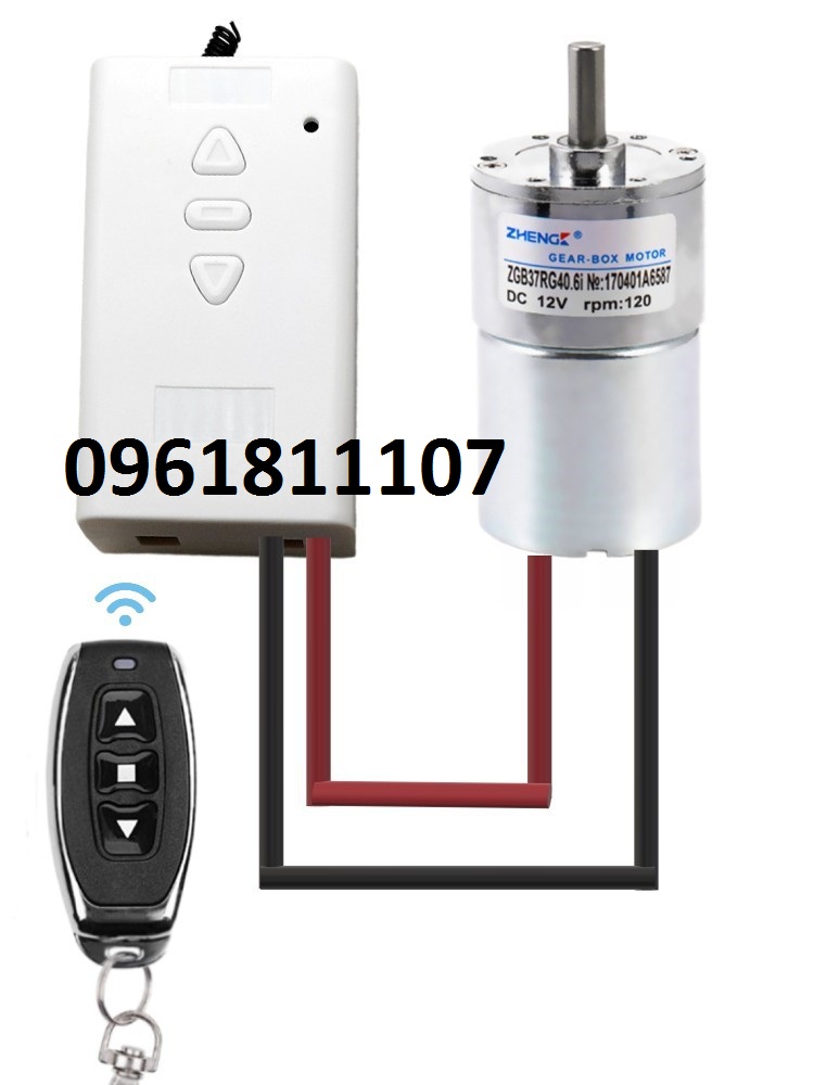 [2 remote] Điều khiển đảo chiều động cơ từ xa 12V-36V 10A