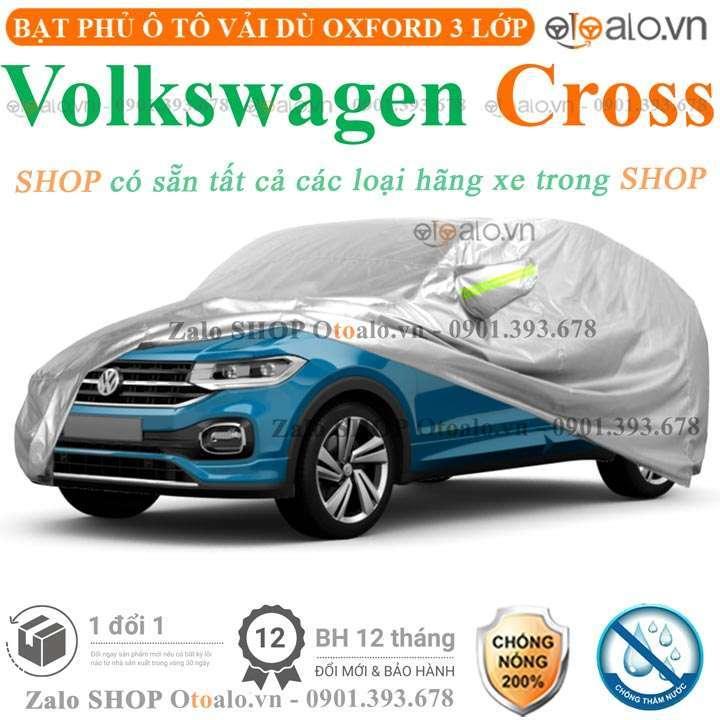 Bạt che phủ xe ô tô Volkswagen Cross 3 lớp cao cấp