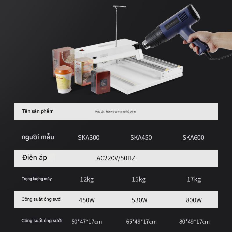 Máy Hàn Miệng Túi & Cắt Màng Co – Đóng Gói Nhanh, Tiện Dụng Cho Cửa Hàng - hàng chính hãng