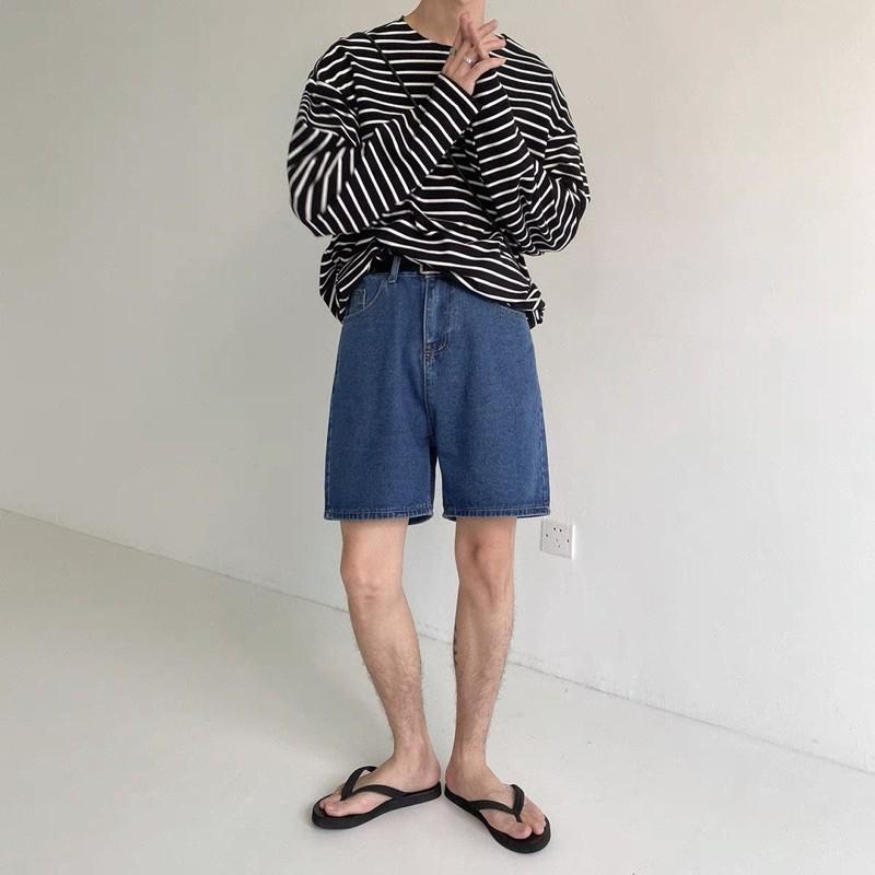Quần Short jean trơn 2 màu
