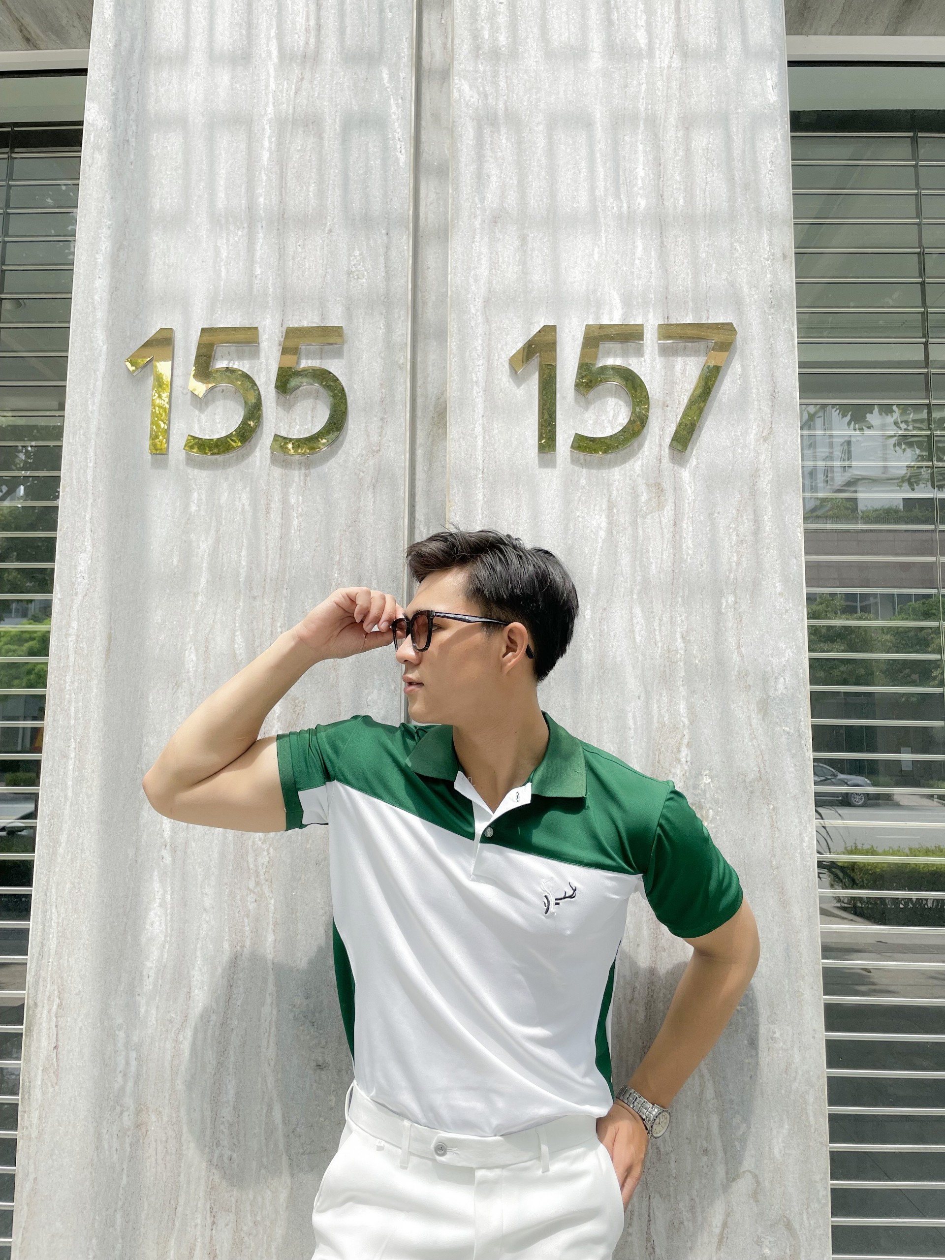 Áo thun nam POLO trơn vải cá sấu vải cotton phối màu cao cấp ngắn tay cực sang trọng