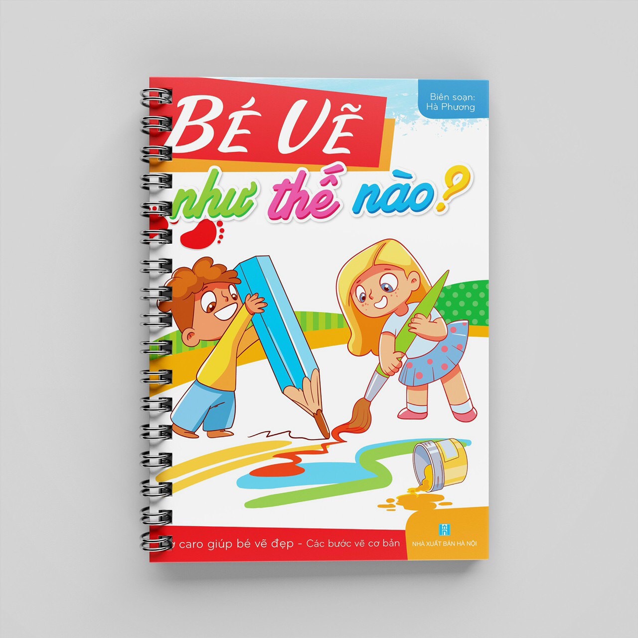 Sách- Bé Vẽ như thế nào (Sách dạy vẽ bằng vở caro giúp bé vẽ đẹp - Các bước vẽ cơ bản)