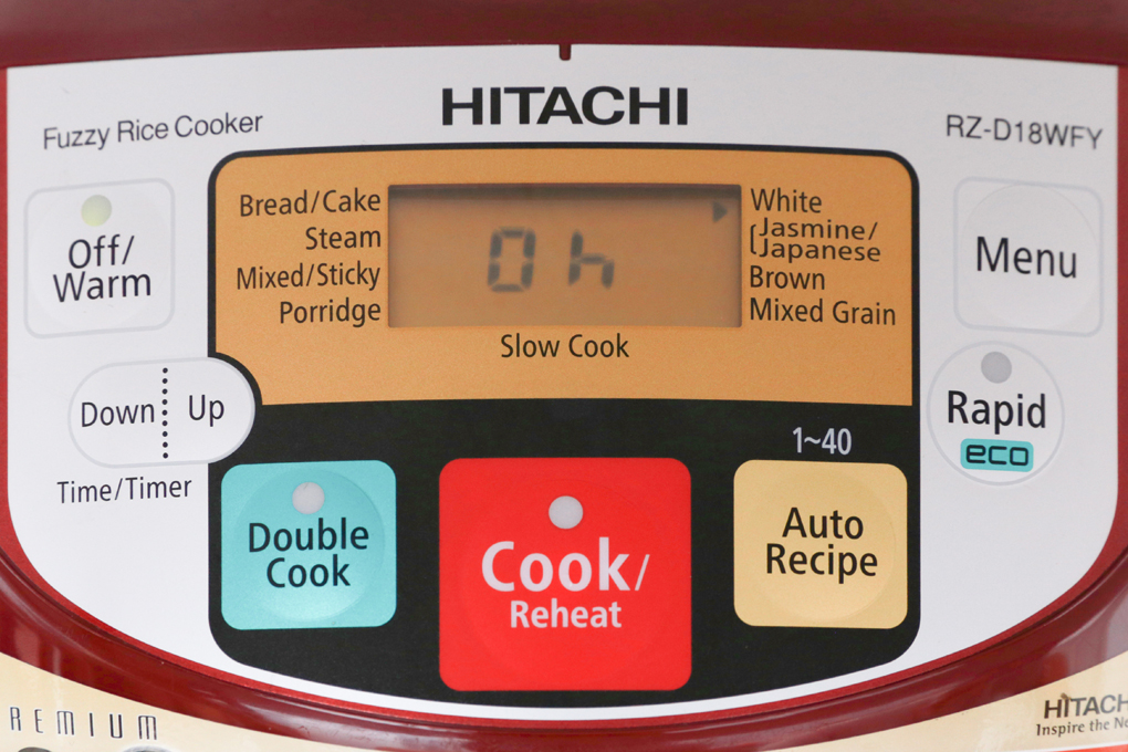 Nồi cơm điện tử Hitachi 1.8 lít RZ-D18WFY - Hàng Chính Hãng - Chỉ Giao Hồ Chí Minh