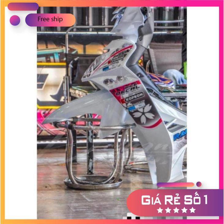 Tem rời dành cho xe Sirius đầu rồng trắng hồng