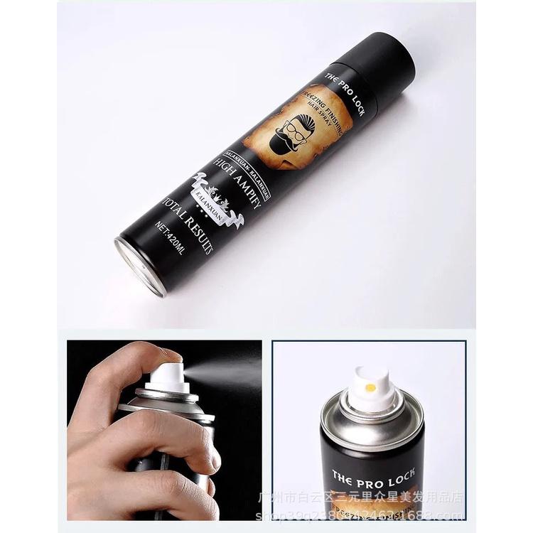 Gôm xịt tóc tạo kiểu nam nữ The Pro Lock High Ampify 420ml chuẩn salon keo xịt  tóc  Shopee Việt Nam