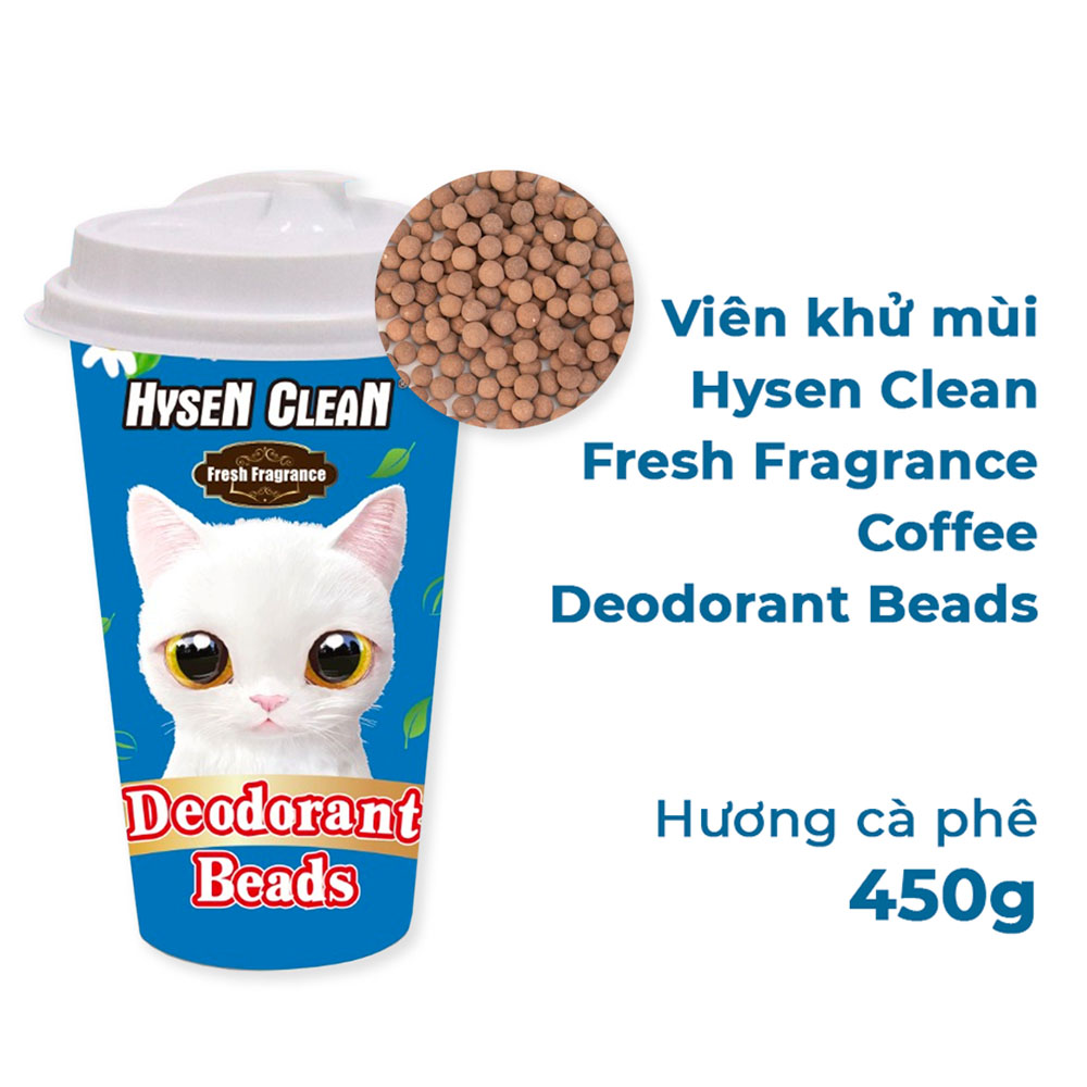 Hạt Khử Mùi Cát Vệ Sinh Cho Mèo Cao Cấp Hysen Clean Đủ Mùi 450g