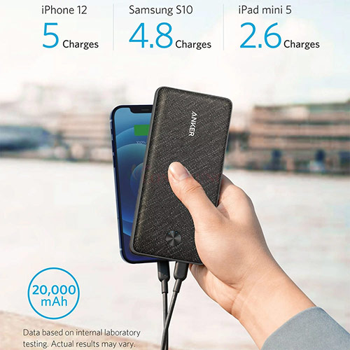 Sạc dự phòng Anker PowerCore III Sense 2USB 1Type-C 20W 20000mAh A1365 - Hàng chính hãng