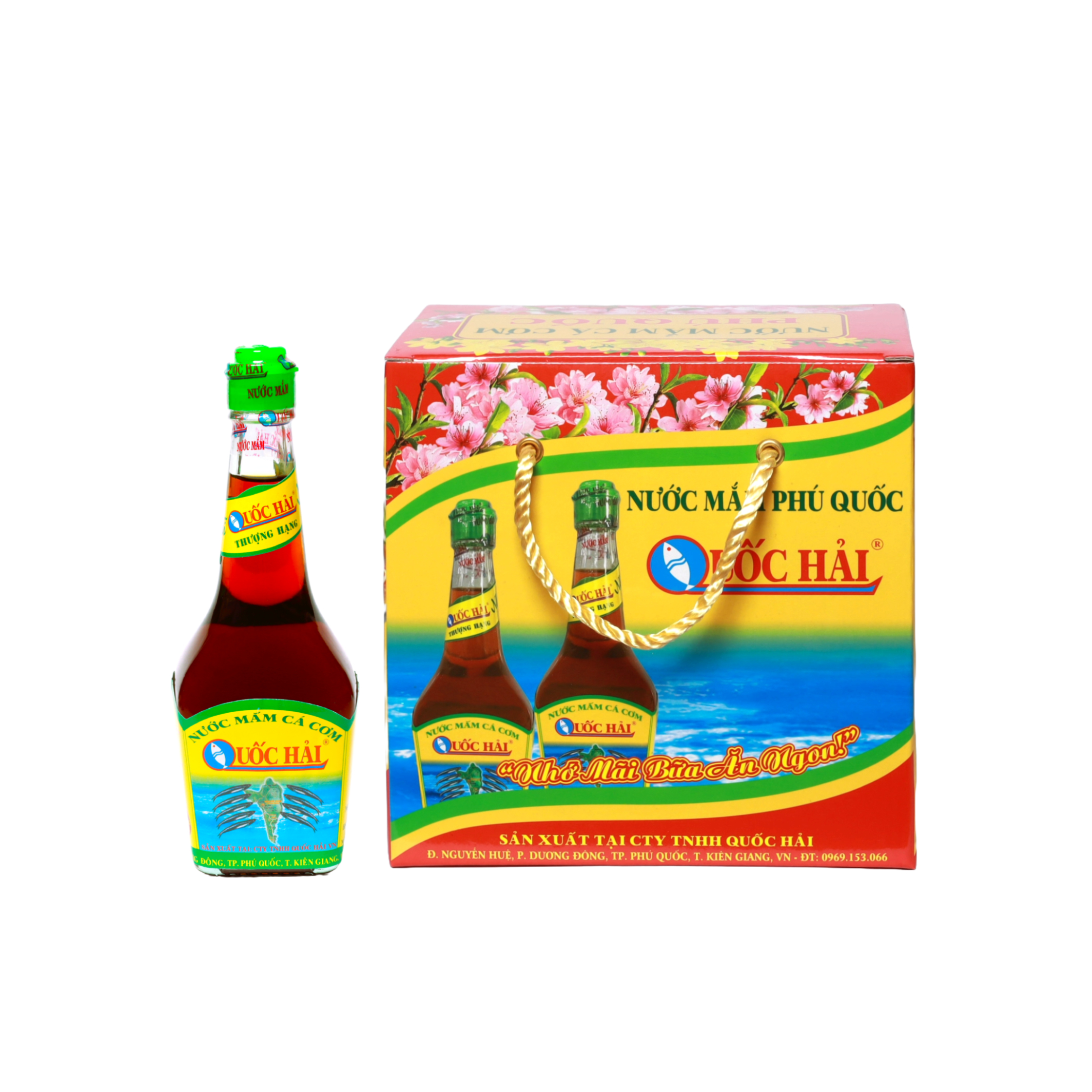 Nước mắm Phú Quốc - Quốc Hải Thượng Hạng - Hộp 6 chai 220ml
