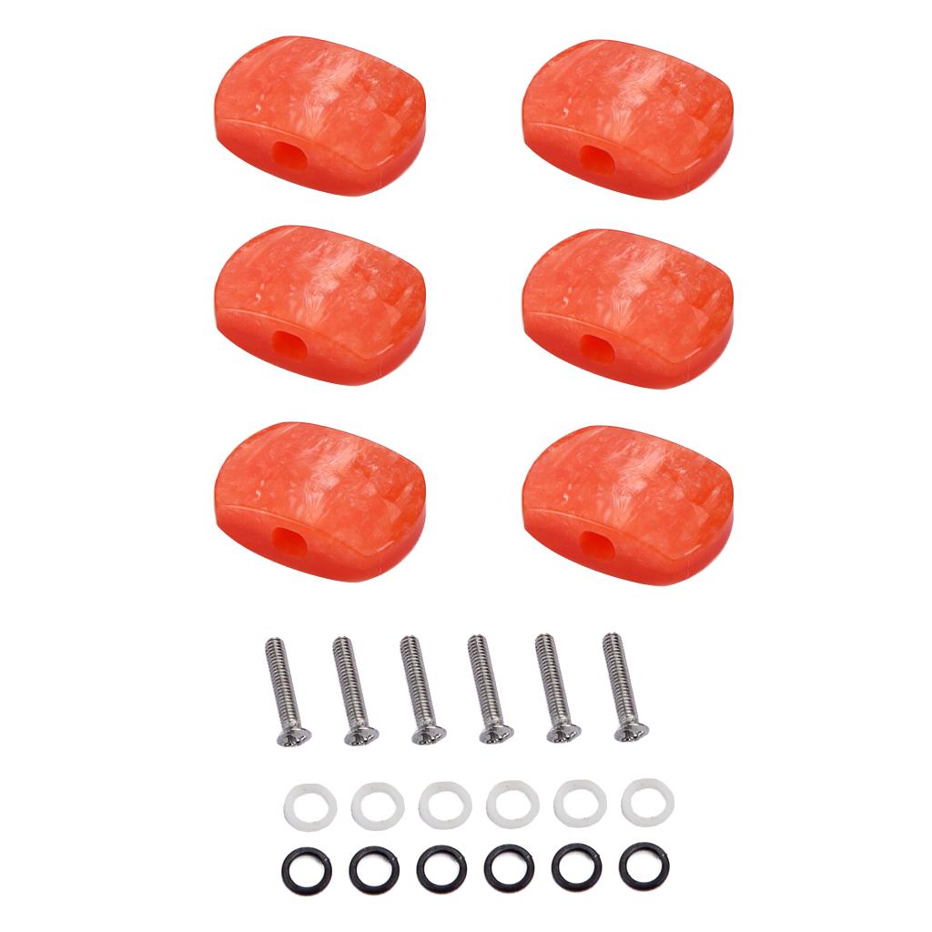 6 Pieces Guitar Tuning Pegs Tuners Machine Heads Replacement Buttons Knobs for Classical Guitar