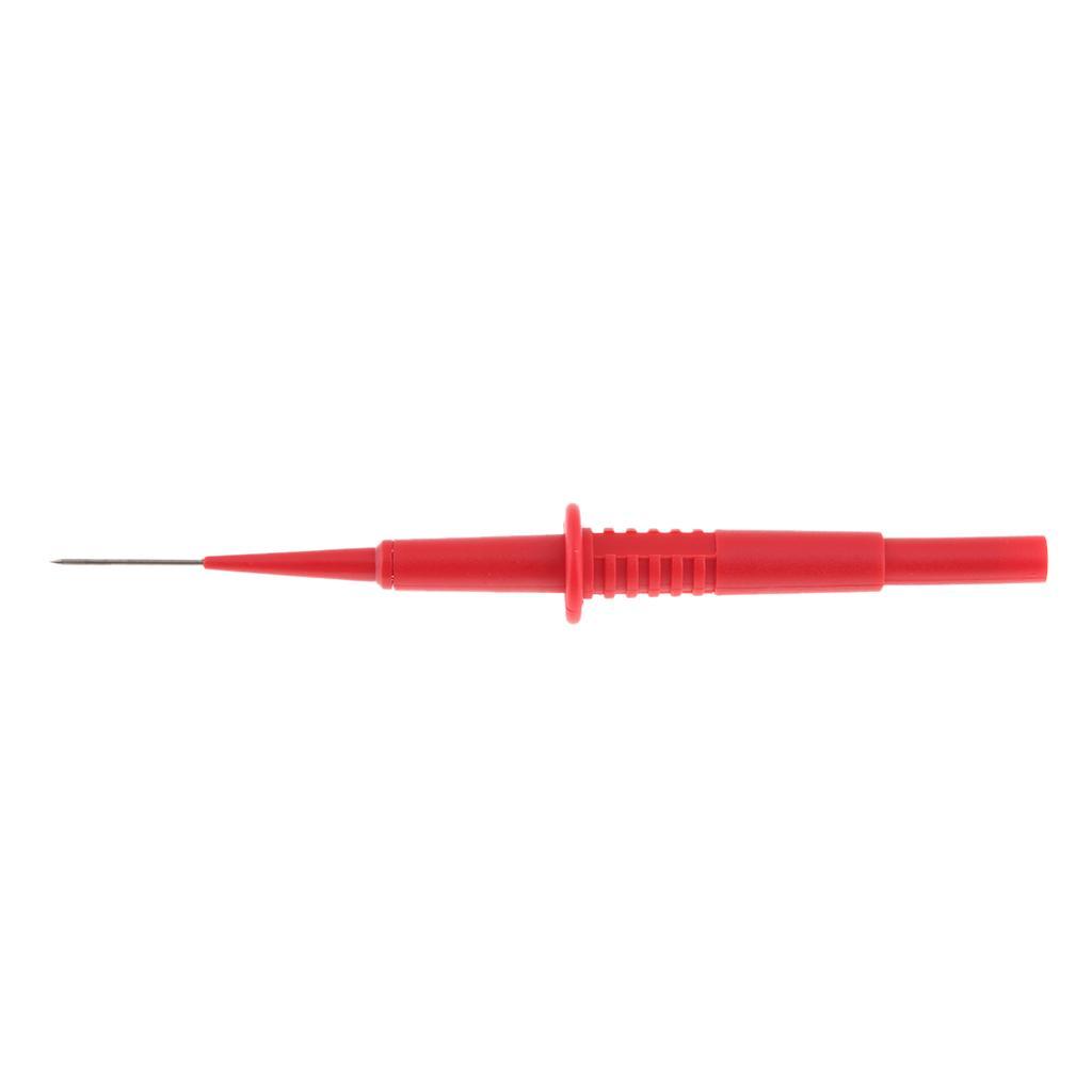 4X 1mm 1A Insulation Piercing  Test Probe for Oscilloscope Testing Red