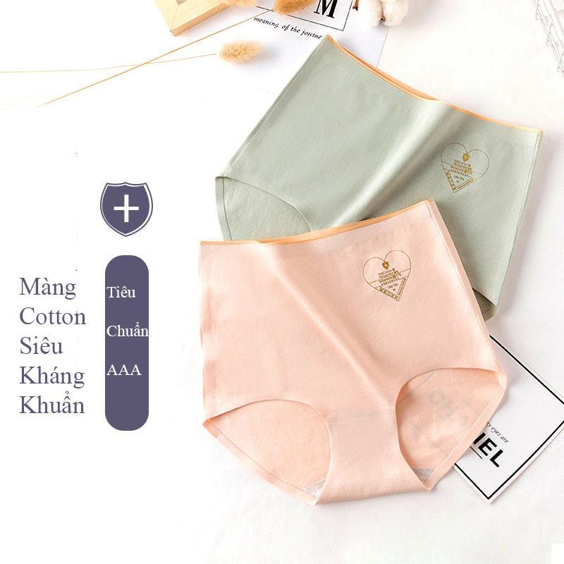 Quần Lót Cotton Cạp Cao Không Đường May Kháng Khuẩn Chống Viêm Nhiễm CT03