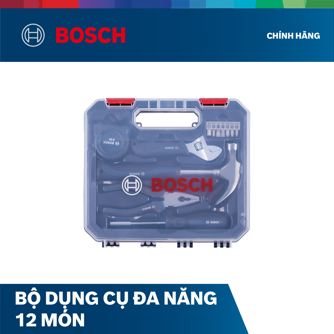 Bộ Dụng Cụ Đa Năng 12 Món Bosch