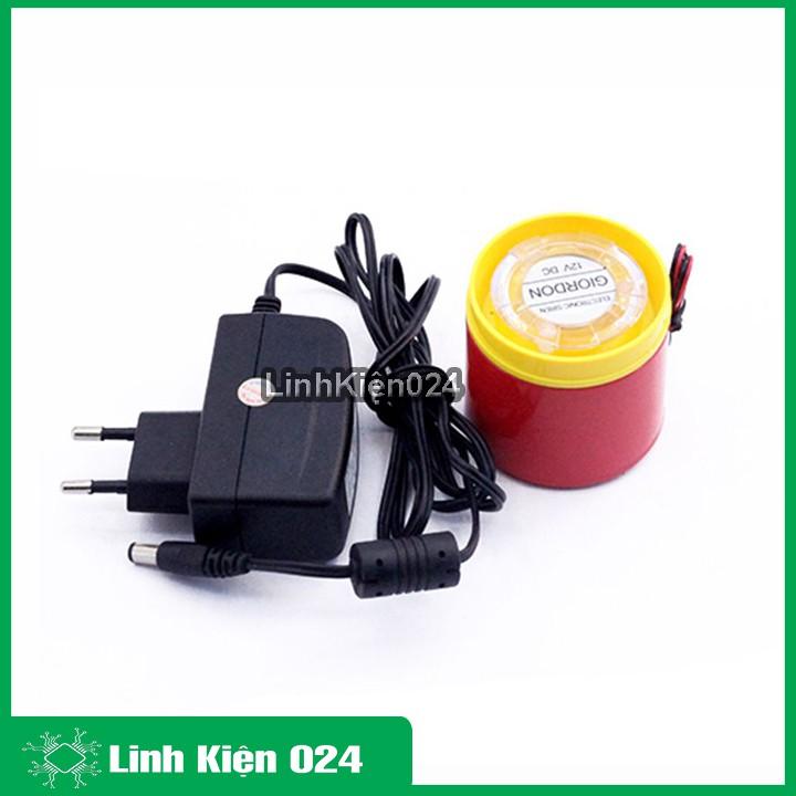 Combo Còi Hú 12VDC và Nguồn Adapter 12V-1A