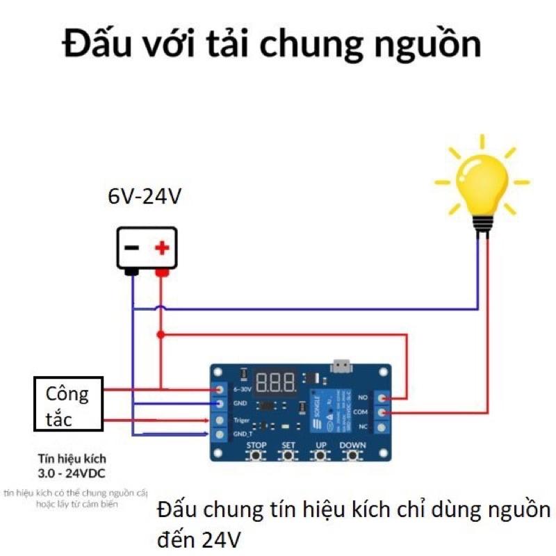 Mạch tạo trễ 0-999 phút dùng Relay JZ-801/M421 , Mạch hẹn giờ 5V-30V đóng ngắt thiết bị # linh kiện điện tử