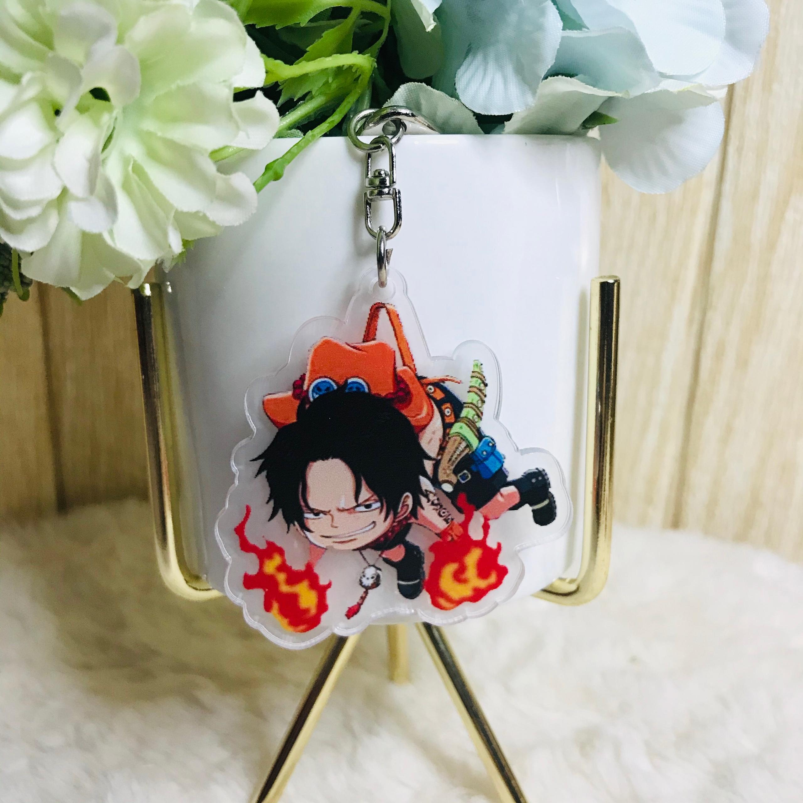 Móc khóa mica trong One Piece Đải hải tặc quà tặng xinh xắn dễ thương chibi anime tặng thẻ Vcone