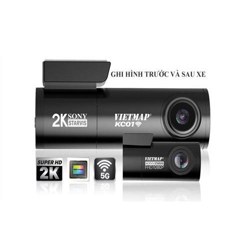 Camera Hành Trình Ô Tô Xe Hơi VIETMAP KC01 - Ghi Hình Trước Sau, Tặng Kèm Thẻ Nhớ 32GB, BH 12 Tháng