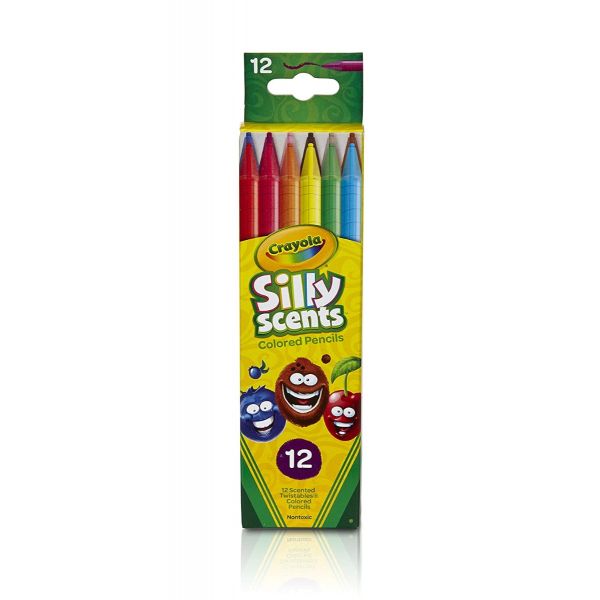 Bộ bút chì màu CRAYOLA gồm 12 màu dạng văn có mùi hương 687402