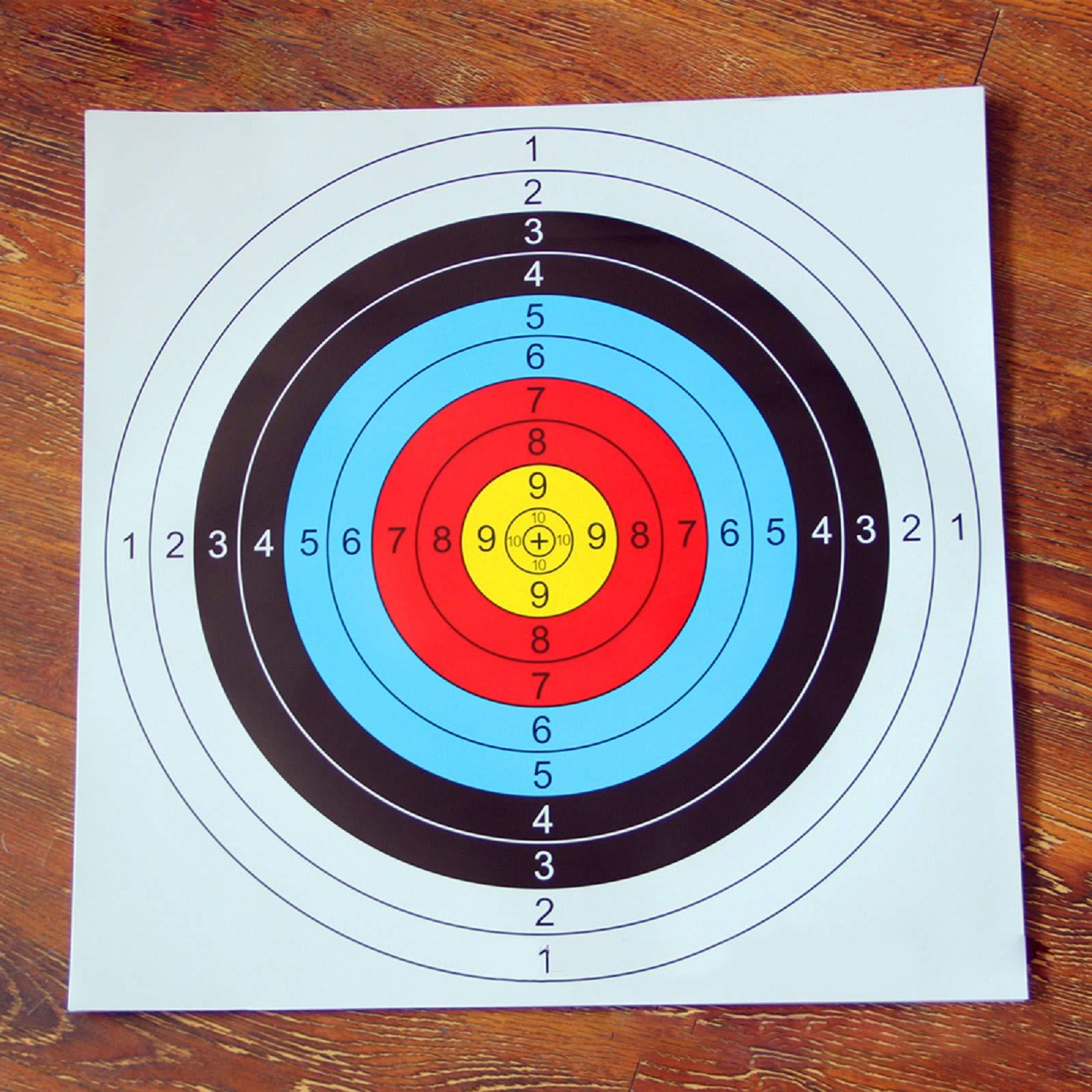 Bộ 30 mục tiêu giấy bắn cung 40 x 40 cm