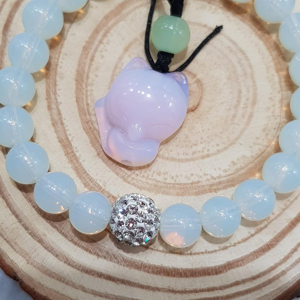BỘ TRANG SỨC TIỂU HỒ LY TRẮNG XANH