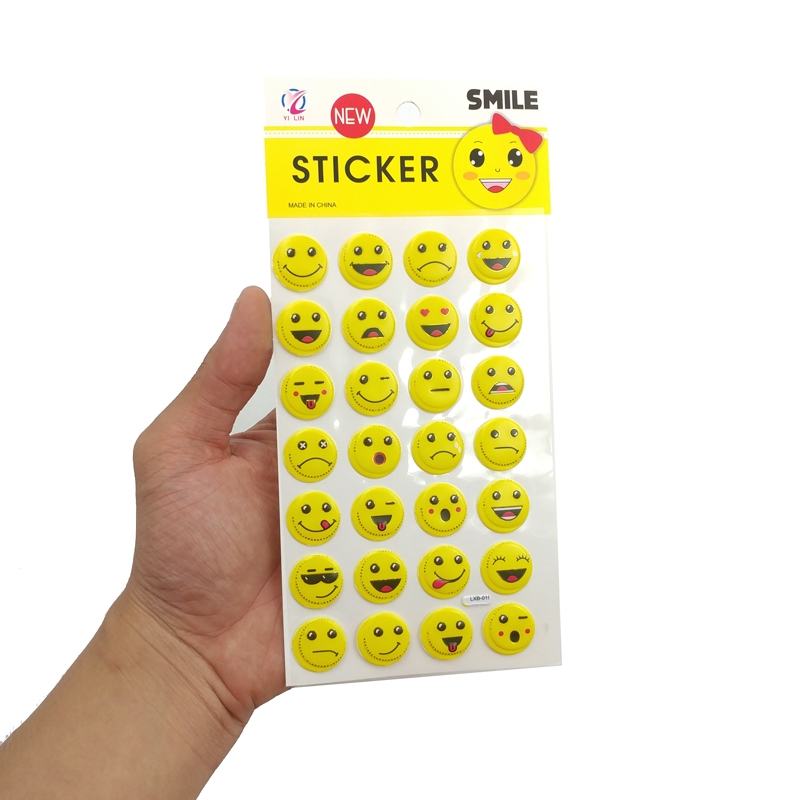 Sticker Mặt Cười Nhiều Hình (Mẫu Sản Phẩm Bên Trong Là Ngẫu Nhiên)