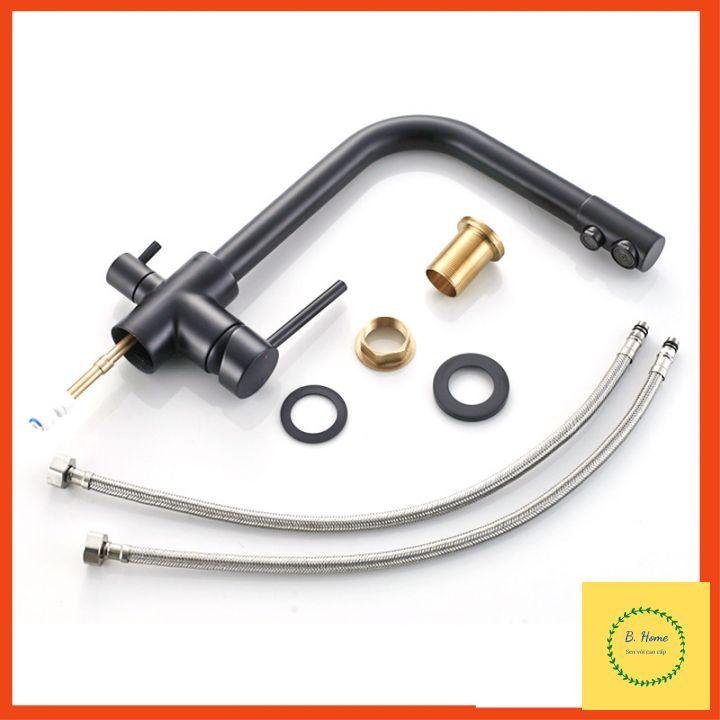 Vòi rửa bát, vòi rửa chén nóng lạnh 3 đường nước nano