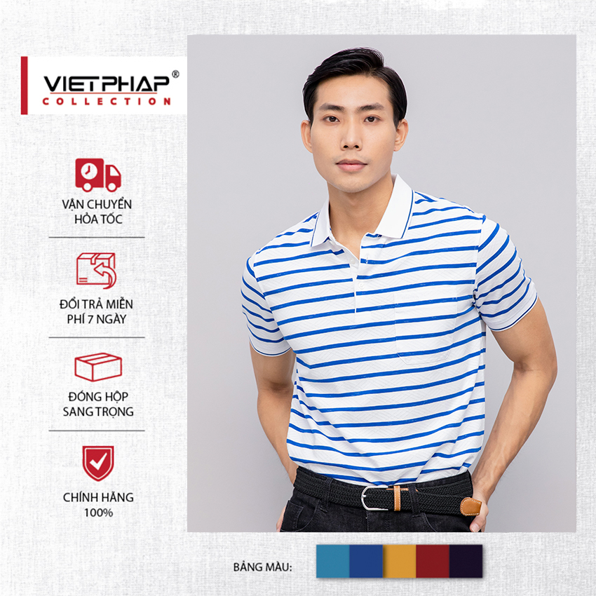 [QUÀ TẶNG ĐH600K] Áo Thun Dệt Kim Nam Trung Niên Tay Ngắn Cao Cấp 17181 Việt Pháp