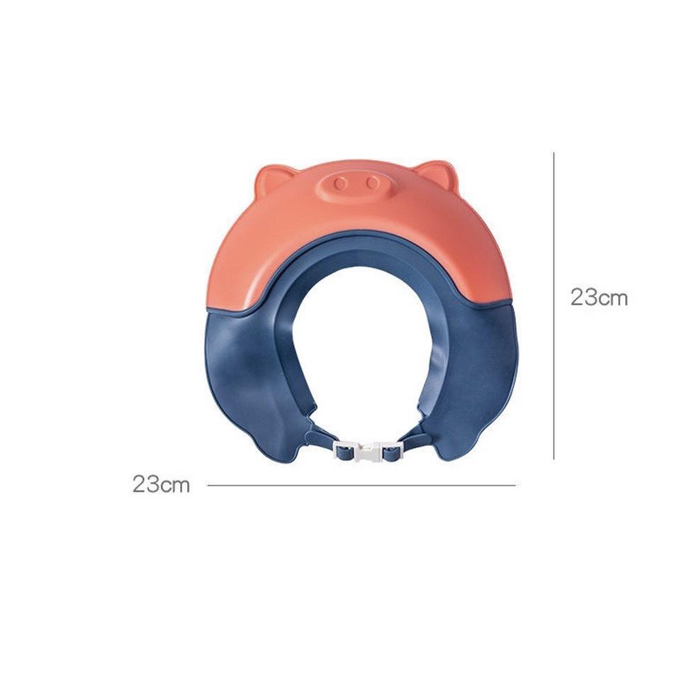 Mũ Gội Đầu Chắn Nước Cho Bé Bằng Nhựa PP, Có Thể Điều Chỉnh Vòng Đầu