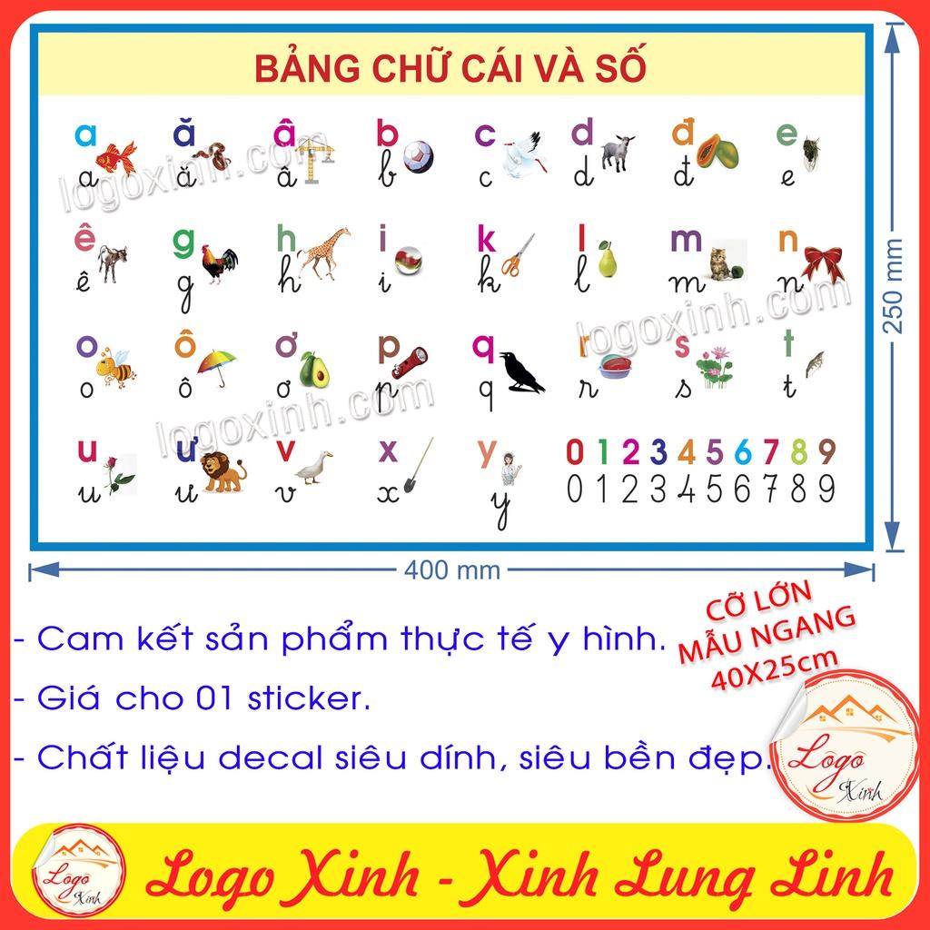 Bảng Chữ Cái Tiếng Việt Dạng Tranh Treo Tường Không Đinh, Decal Dán Cho Bé Lớp Tiểu Học, Lớp Mầm Non, Bé Học Vần Chữ Cái