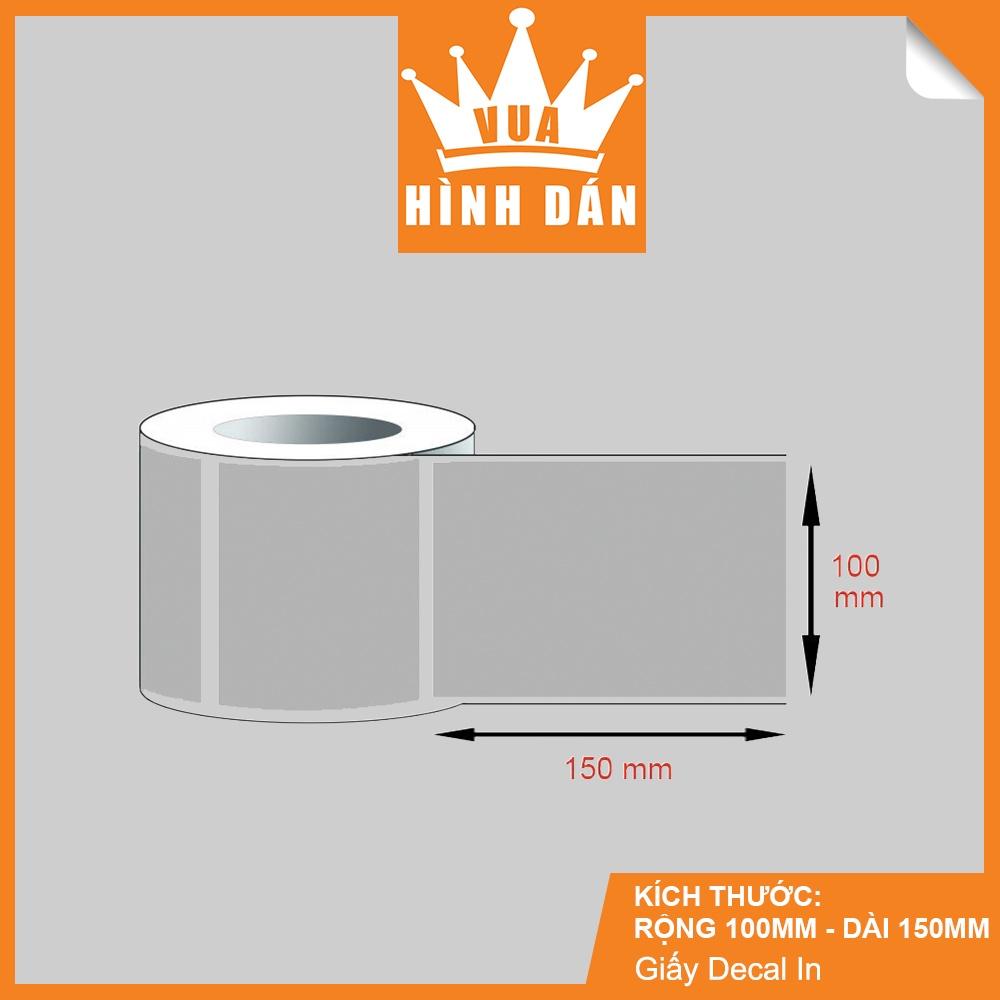 DECAL THƯỜNG IN MÃ VẠCH, IN TEM, CUỘN 100X150X50M 320 TEM