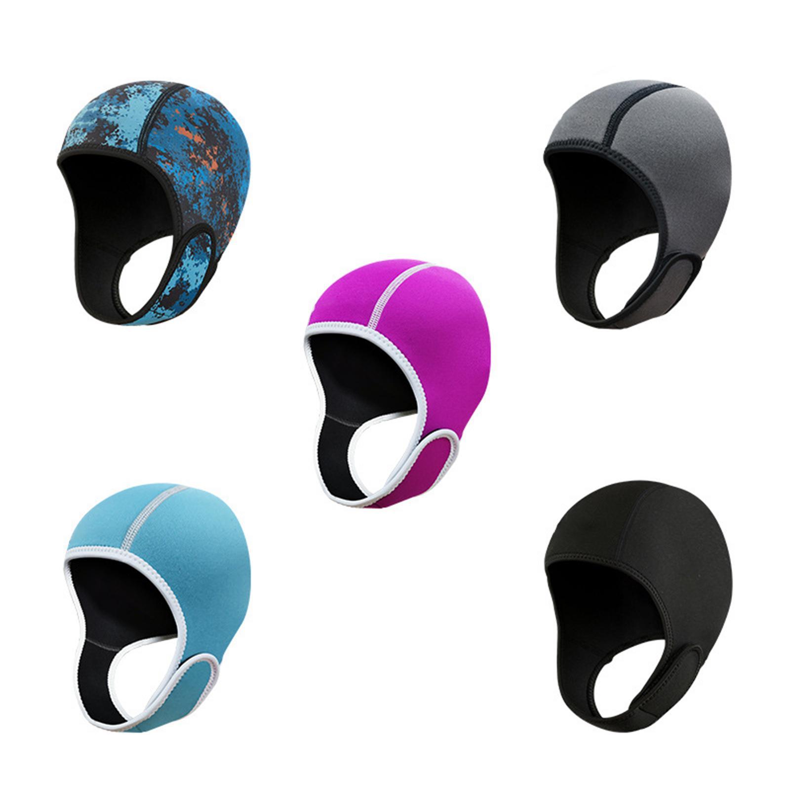 2mm Neoprene Diving Wetsuit Hood, Scuba Diving Hood Headgear Windproof Waterproof Surfing Cap, Swim Hat for Women, Men, Sailing, Underwater
