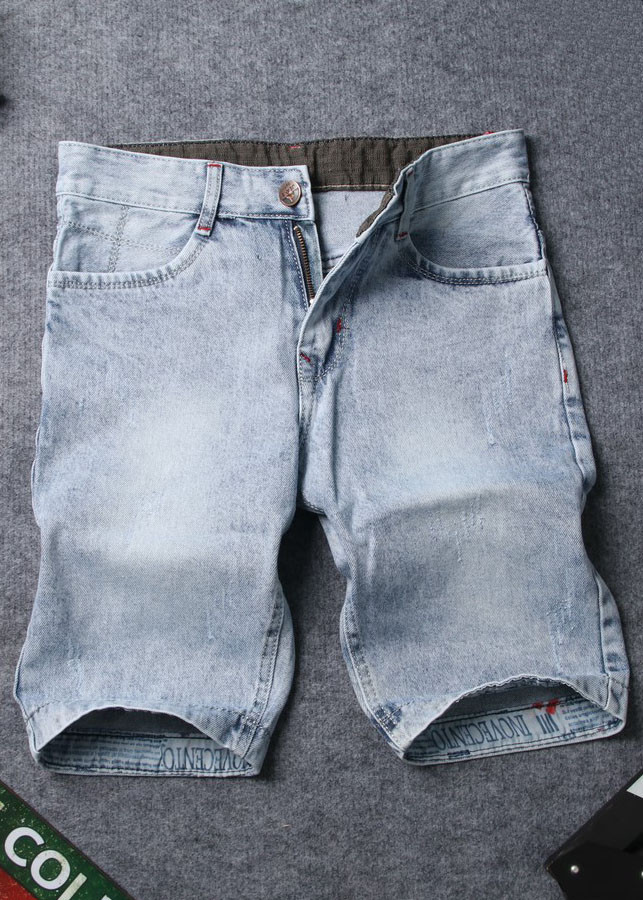 Quần short jean nam xanh bạc Q414 Muidoi