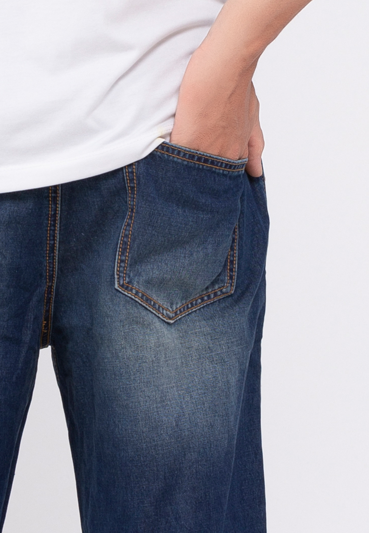 Quần Short Jeans Nam Thời Trang 202 - A91 JEANS - Xanh Đậm