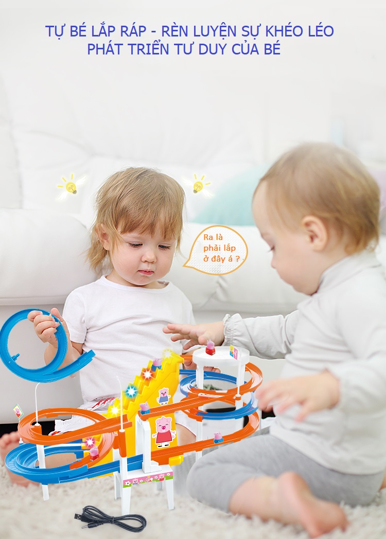 Cầu Trượt Heo Con PEPPY