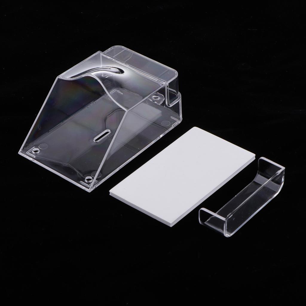 2x Plastic Doorbell Cover Waterproof Cover for Door Bell Button Protector