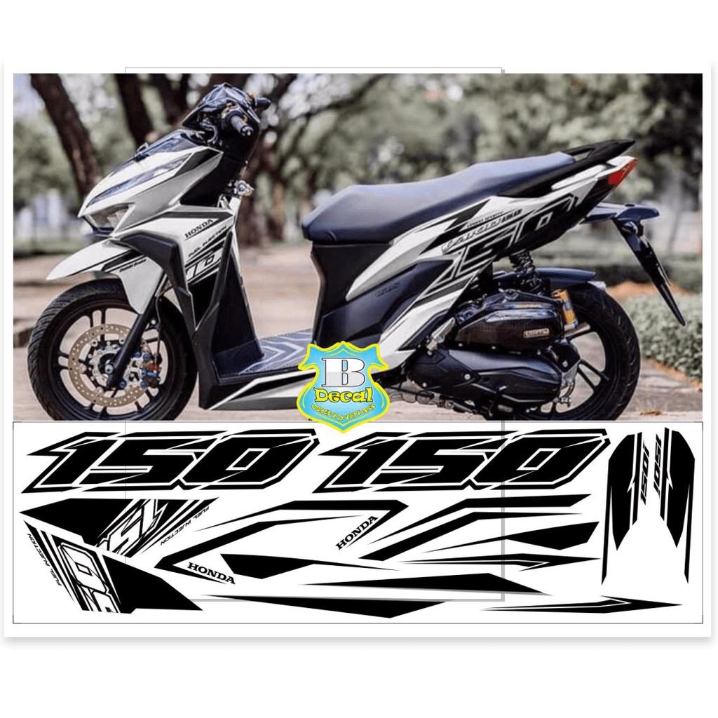 Tem rời dành cho vario 150 đen trắng