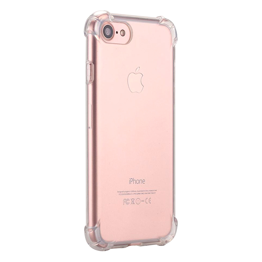 Bộ Kính Cường Lực Dẻo Nano Cho iPhone 7 / 8 Và Ốp Lưng Chống Sốc Phát Sáng (Trong Suốt)