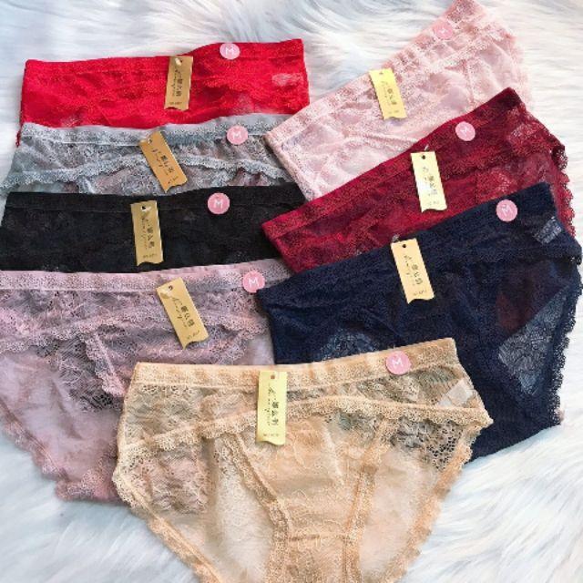 Siêu rẻ quần lót ren cao cấp xịn sò chất ren cotton siêu mềm