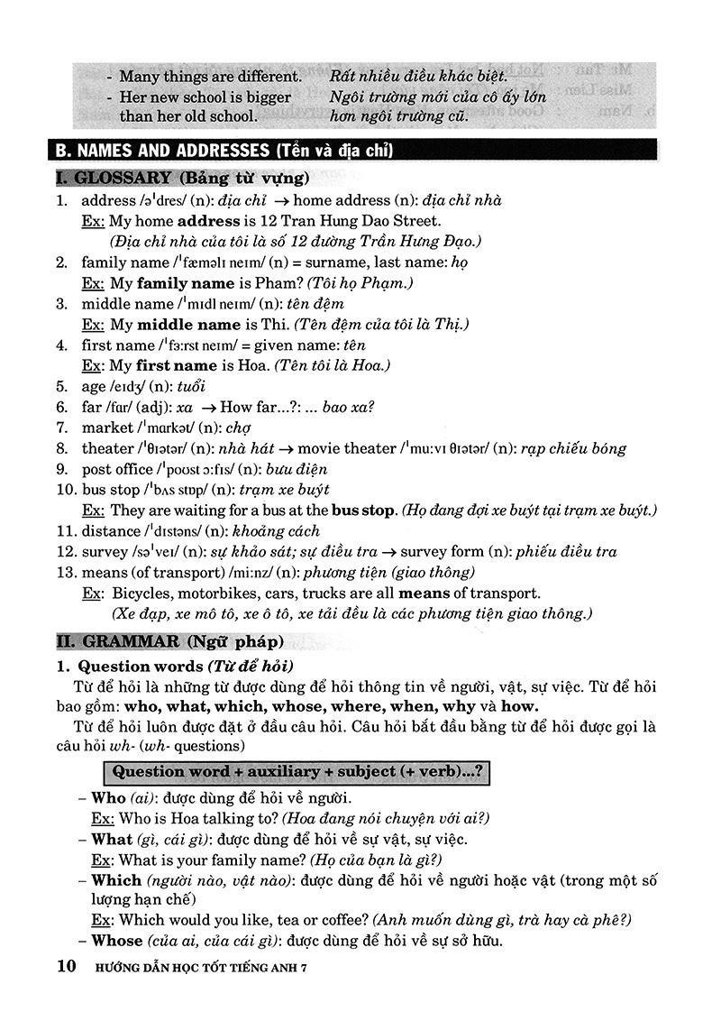 Sách Hướng Dẫn Học Tốt Tiếng Anh 7