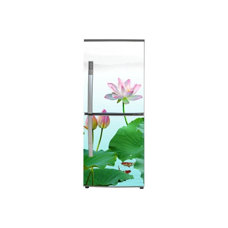 DECAL DÁN TỦ LẠNH MẪU SEN A ĐẸP - BỀN - SANG