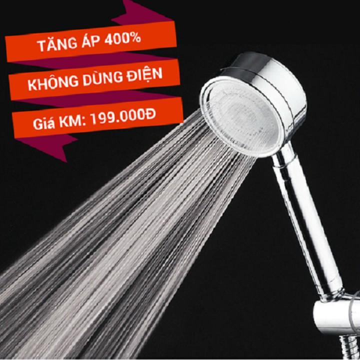 Vòi hoa sen tăng áp cao cấp VHS08 tặng kèm đầu vòi xoay 360 độ