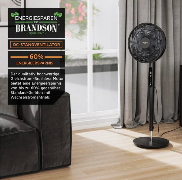 Quạt cây Brandson DC ECO siêu êm ái, tiết kiệm điện hàng chính hãng