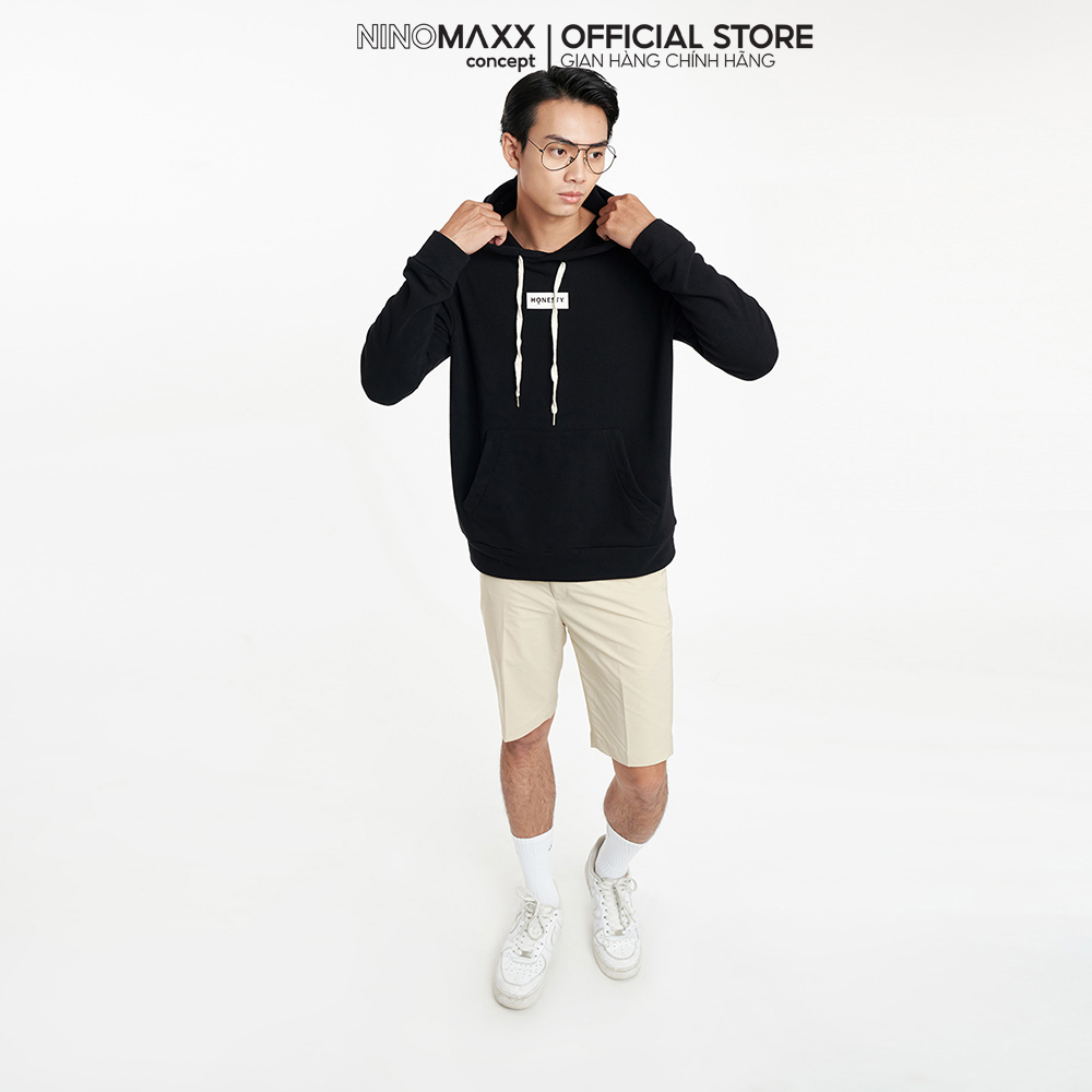 NINOMAXX Áo hoodie Nam Vải Ni Form rộng 2204014