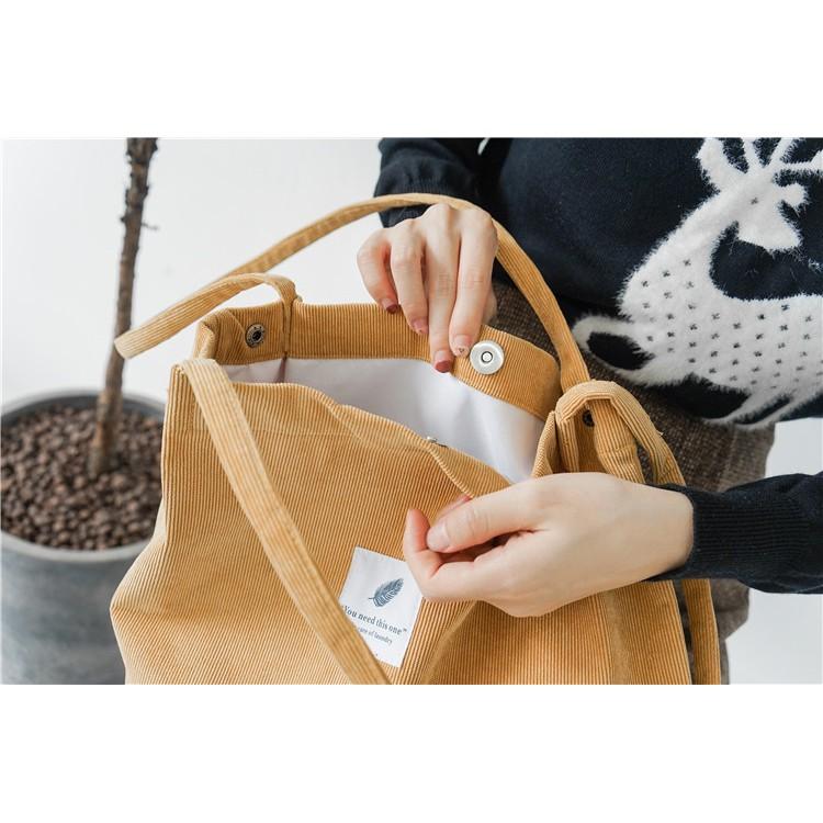 Túi Xách Nữ Đẹp, Túi Tote Nữ Vải Nhung Mềm Mại Nhiều Màu, Túi Đeo Vai Nữ Thời Trang Đựng Đồ - OTV074 - Ope Store