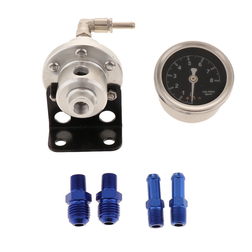 Universal Type S Adjustable Fuel Pressure Regulator Silver