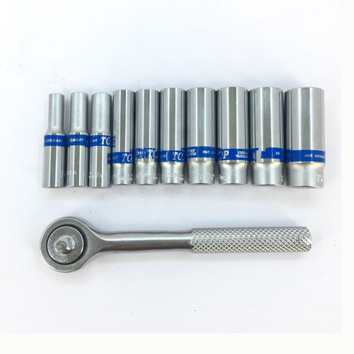 Bộ Tuýp Khẩu 11 Chi Tiết 1/4" Tay Tự Động 5-14mm