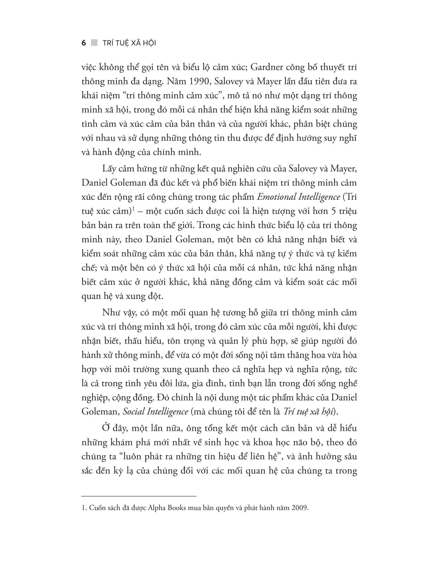 Sách - Trí Tuệ Xã Hội - Social Intelligence - Vũ Điệu Thần Kinh Kết Nối Mọi Bộ Não