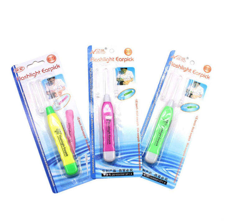 Dụng cụ lấy ráy tai cho bé CB010 - Cây lấy ráy tai cho bé có đèn soi