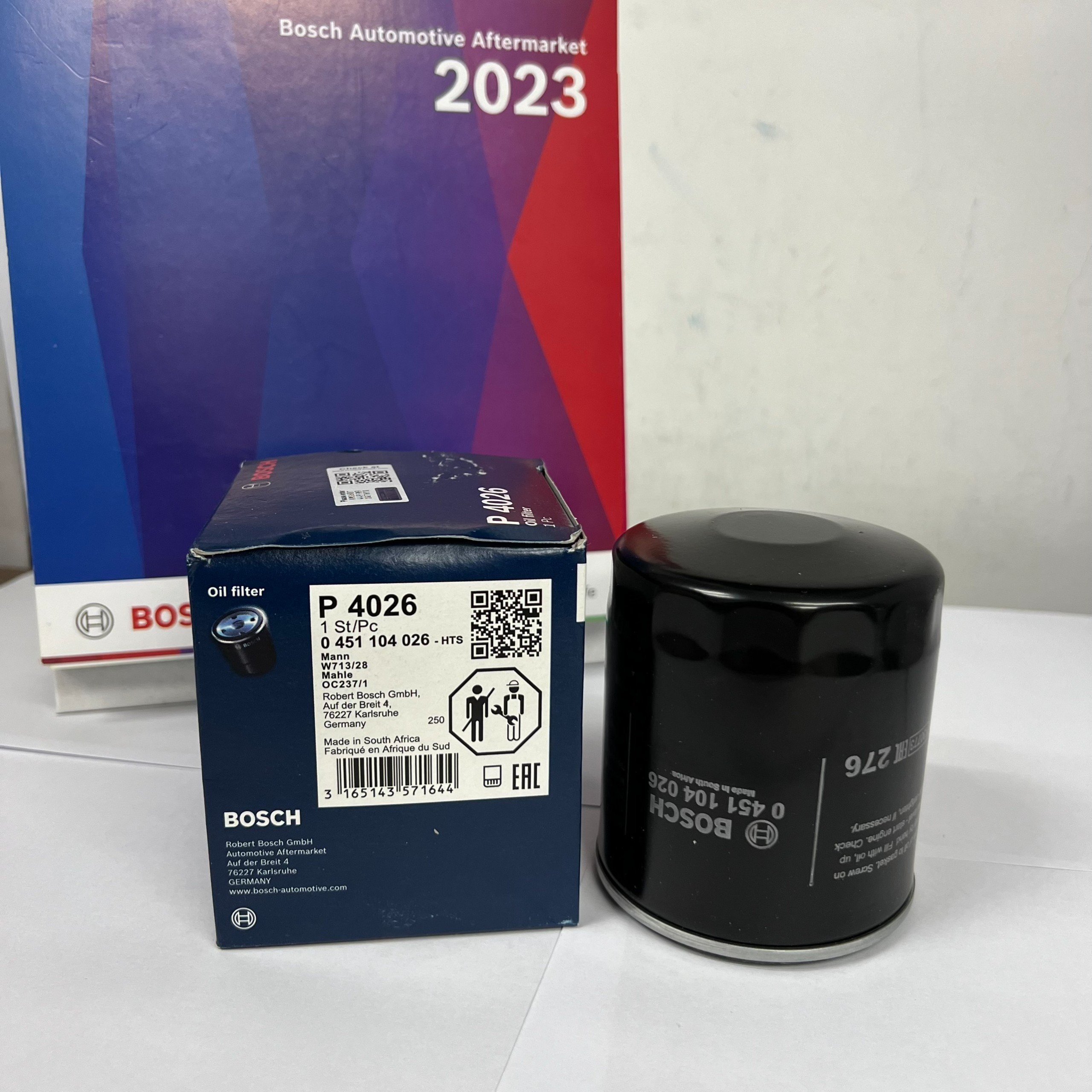 Lọc Dầu Động Cơ BOSCH P4026 Dành Cho Xe MG MG5 1.5 Máy Xăng ZS 1.5 Máy Xăng