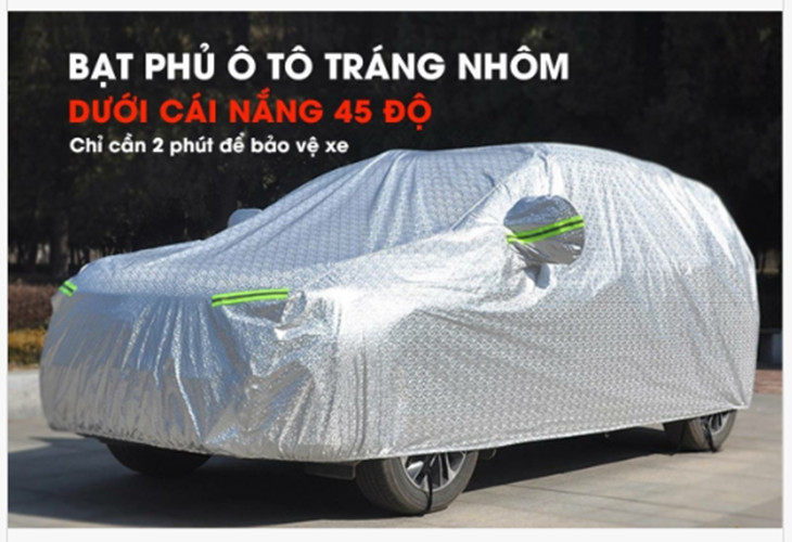 Bạt phủ xe hơi cách nhiệt, bạt trùm xe ô tô từ 4-7 chỗ chất liệu vải Oxford cao cấp YXXL+