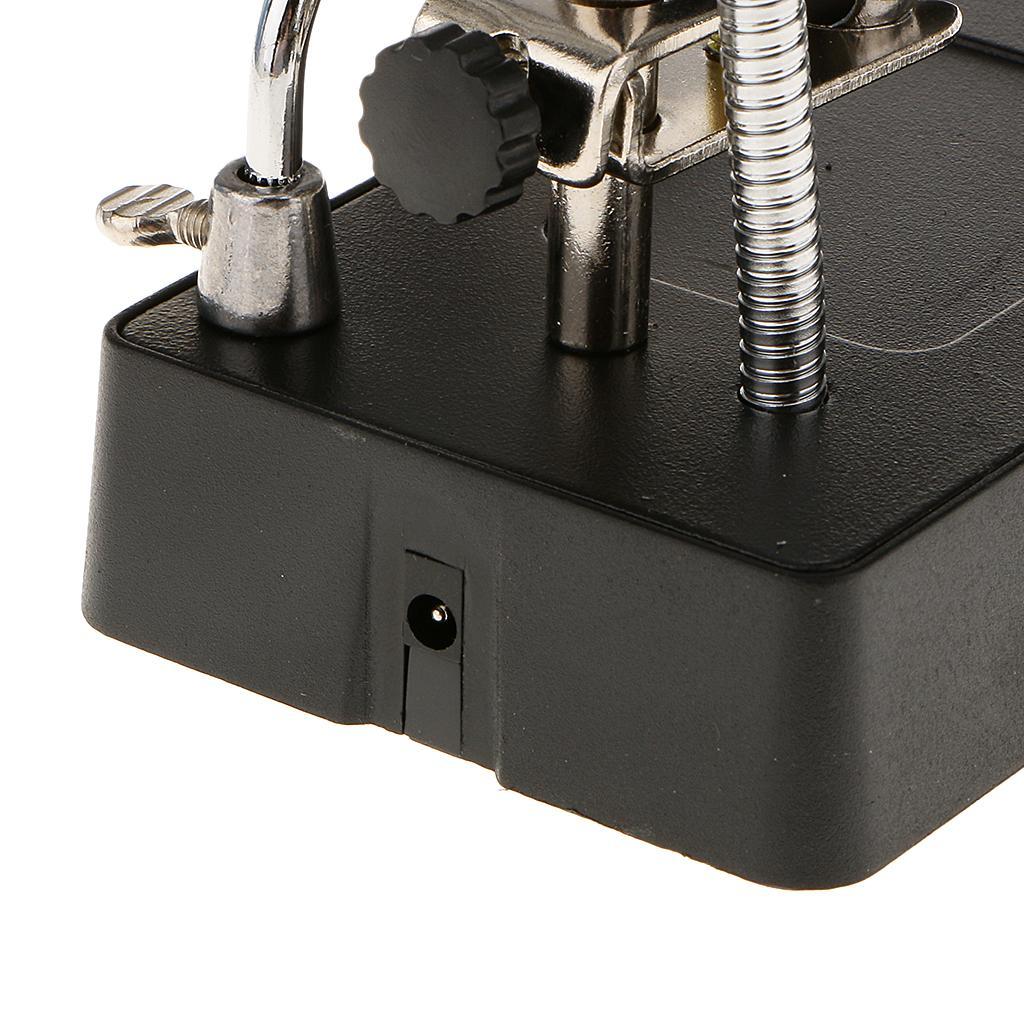 LED Magnifying Glass with Clamp and Clips for Repair Modeling